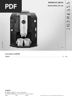 Jura Impressa E85 Operating Manual