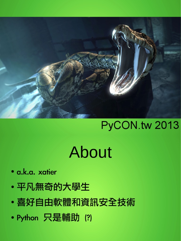 Violent Python: Python in The Dark Side: Darkx Pycon - TW 2013 | PDF ...