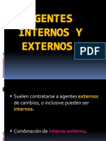 Agentes Internos y Externos.