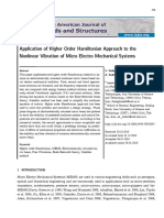 Application of Higher Order Hamiltonian Approach to The