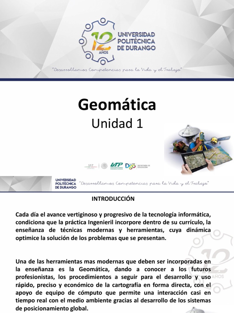 Introducción a la Geomática y Cartografía | PDF | Análisis geoespacial ...