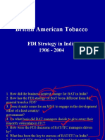 British American Tobacco: FDI Strategy in India 1906 - 2004