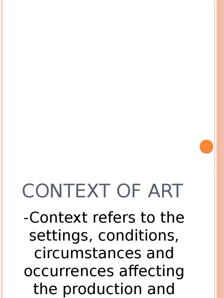 ContextofArt.pptx Paintings Arts (General)