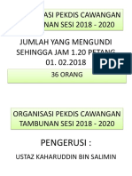 Organisasi Pekdis Cawangan Tambunan Sesi 2018 - 2020