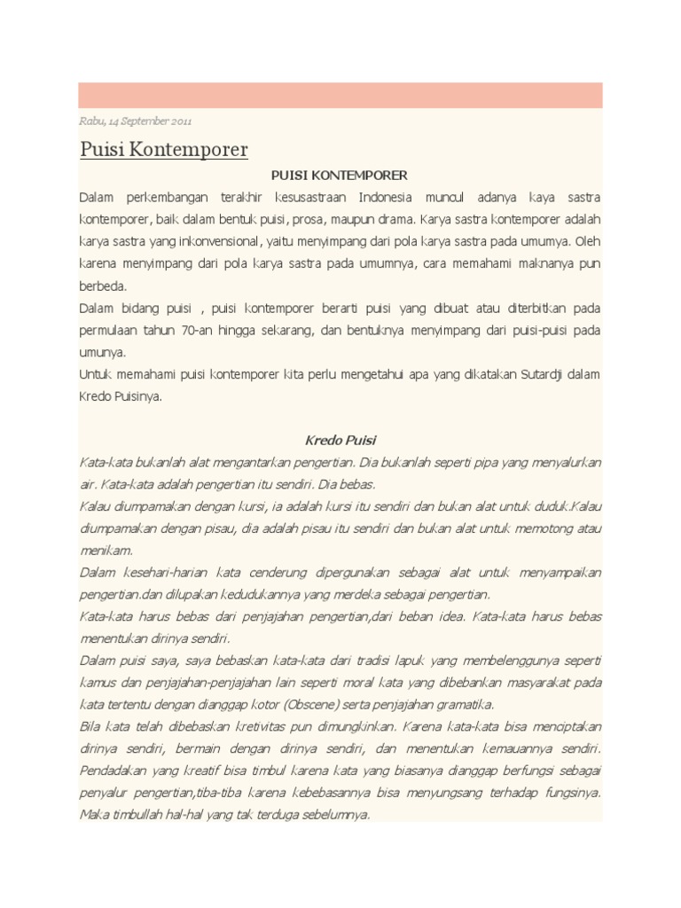 Puisi Karya Yudistira Ardi Nugraha Sajak 17 Agustus KT Puisi