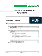 Onfiguration and Dvanced Peration: Contents of Volume 3