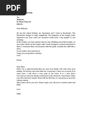 Personal Letter