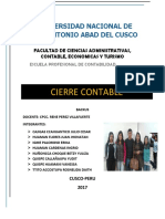 Cierre Contable