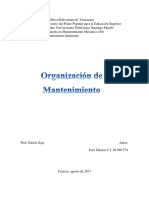 Organizacion de mantenimiento