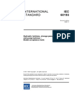 International Standard: Hydraulic Turbines, Storage Pumps and Pump-Turbines - Model Acceptance Tests