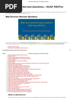 Web Services Interview Questions - SOAP, RESTful - 