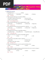 Introduction To Database Management Using Openoffice Base: A. Multiple Choice Questions