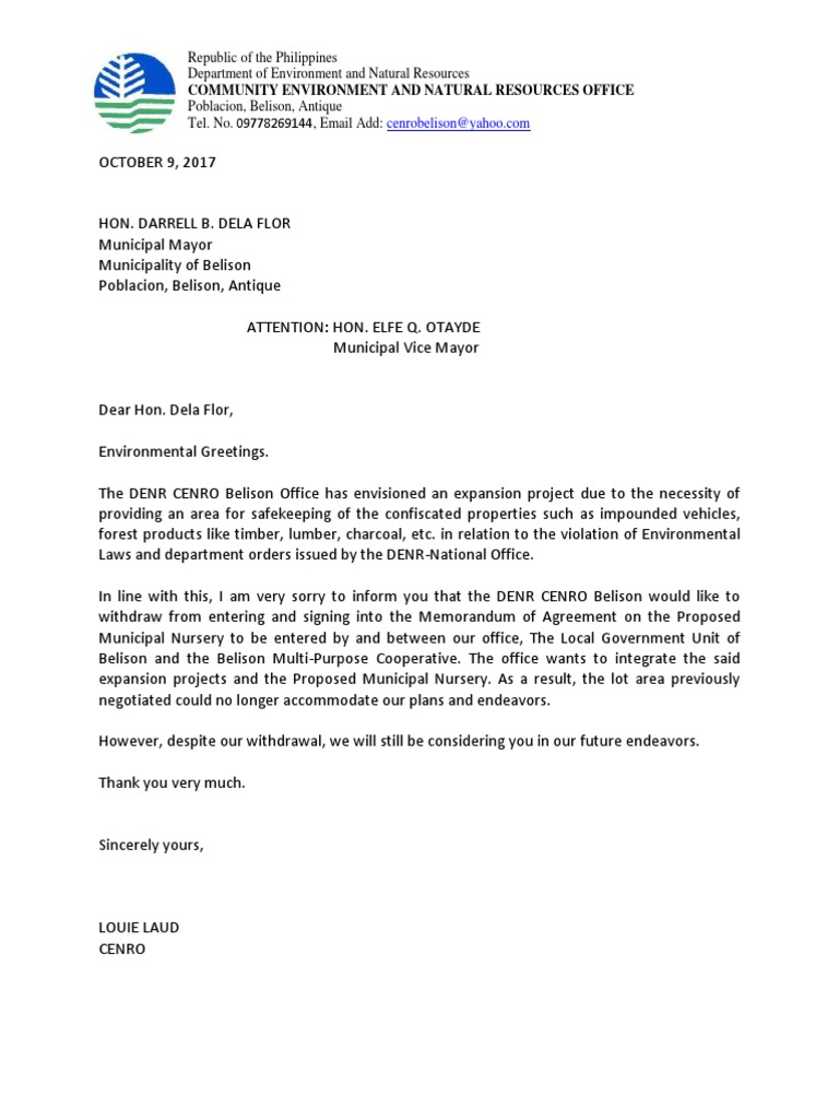 Letter Withdraw To Maypr | PDF | Science & Mathematics