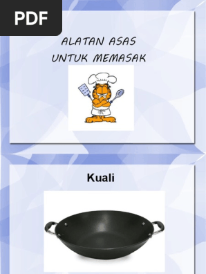 Kemahiran Hidup Masakan Alatan Memasak Pdf