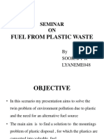 Seminar ON: Fuel From Plastic Waste