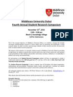 4th Annual MDX Student Research Conference