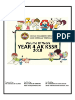 Year 4 Ak KSSR: Volume of Work