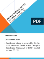 People's Small-Scale Mining Act of 1991