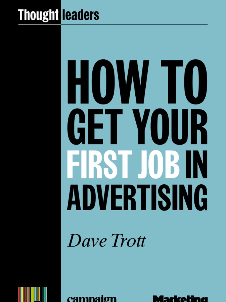 Getting Your First Advertising Job | PDF | Advertising | Sales