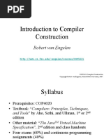 Introduction To Compiler Construction: Robert Van Engelen