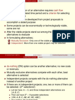 Cash Flow Estimates Criterion: Mutually Exclusive: Independent