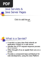 Java Servlets & Java Server Pages: Click To Add Text