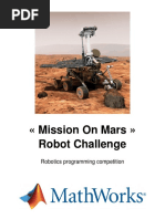 Competition Mission on Mars Robot Challenge 2016 English