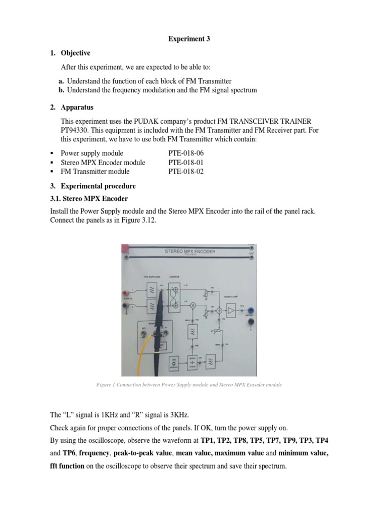 Experiment 3 1. Objective: Figure 1 Connection Between Power Supply ...