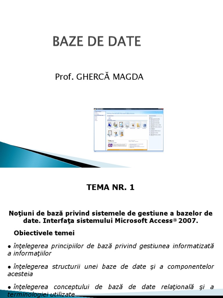 Baze de Date Access | PDF