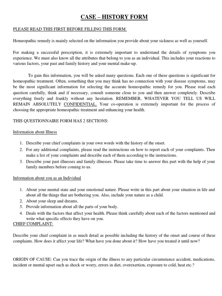 Homeopathy Case Taking | PDF | Homeopathy | Menstruation
