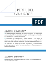 Perfil del Evaluador