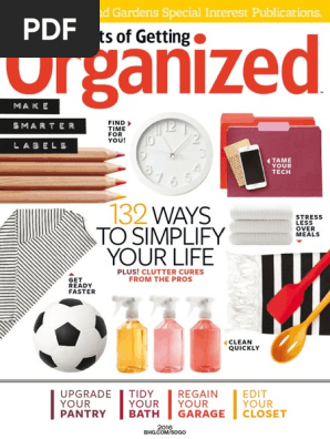 Secrets Of Getting Organized Adhesive
