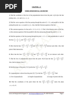 Ch 11 Three Dimensional Geometry