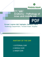 CT and MRI Ear Anatomy and Pathology