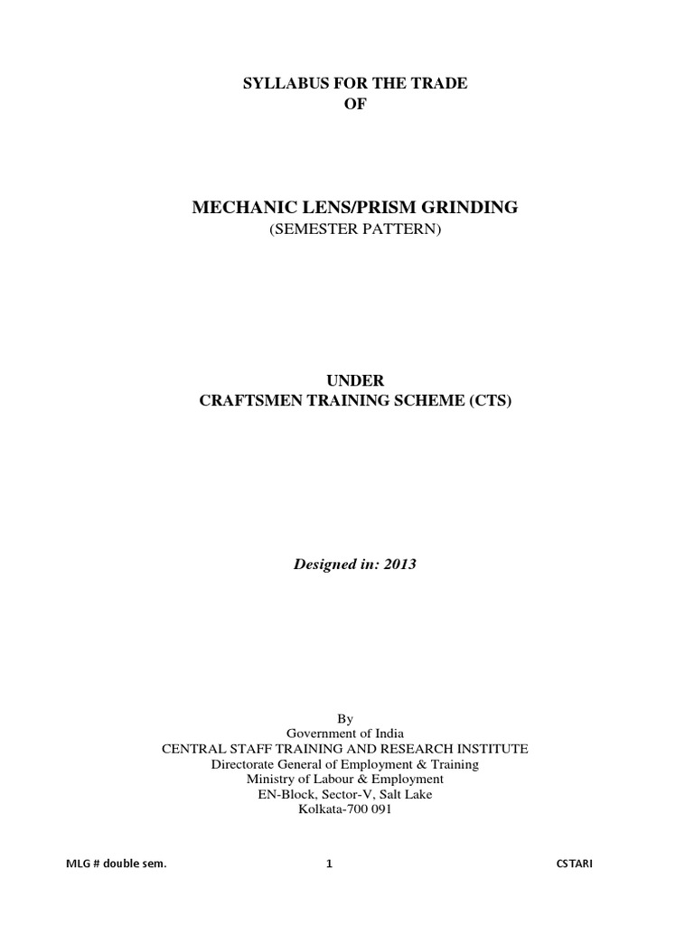 Lens Prism Grind MLG.147152050 PDF Lens (Optics) Optics