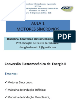 AULA 1 - Princípios de Funcionamento Do Motor Síncrono