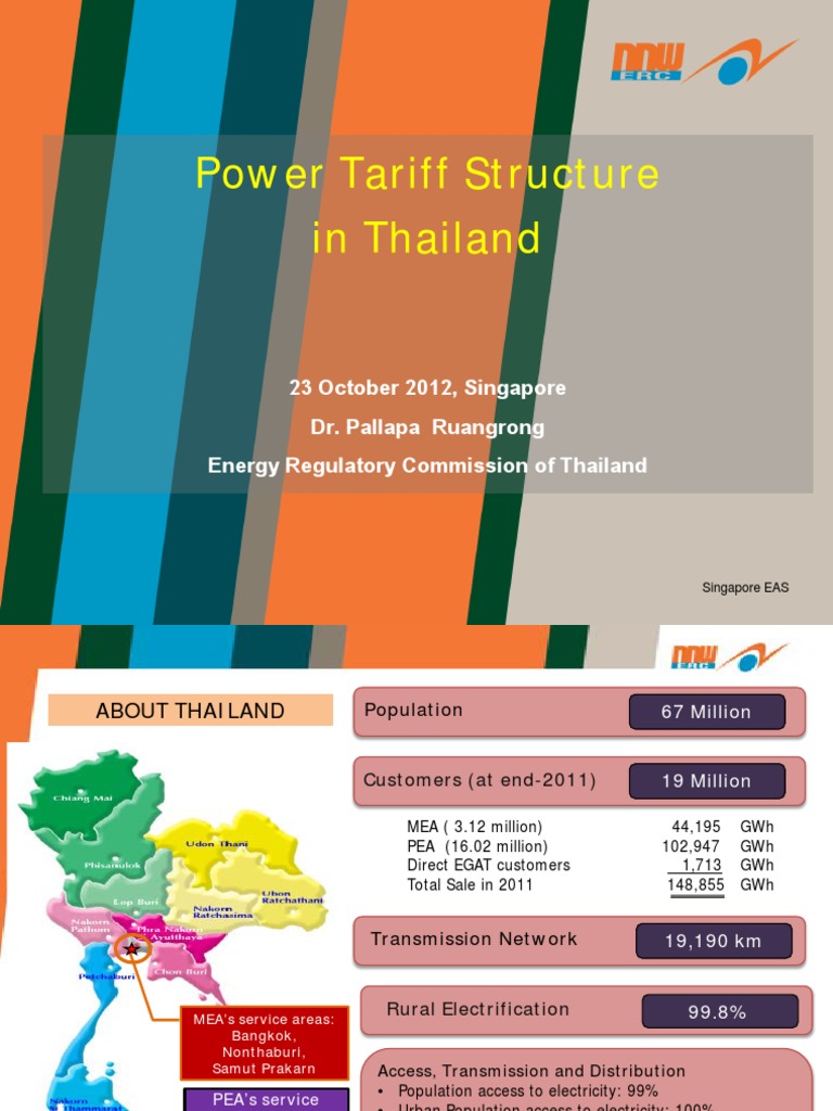 Power Tariff Structure in Thailand.pdf Kilowatt Hour Electricity