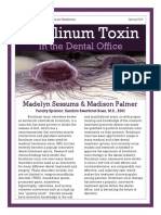 Botulinum Toxin in The Dental Office