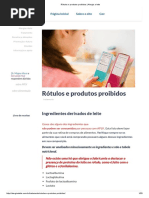 Rótulos e Produtos Proibidos _ Alergia a Leite