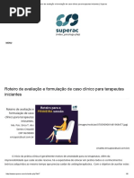 Roteiro de Avaliação e Formulação de Caso Clínico Para Terapeutas Iniciantes _ Superac