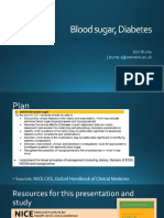 Blood Sugars - Diabetes