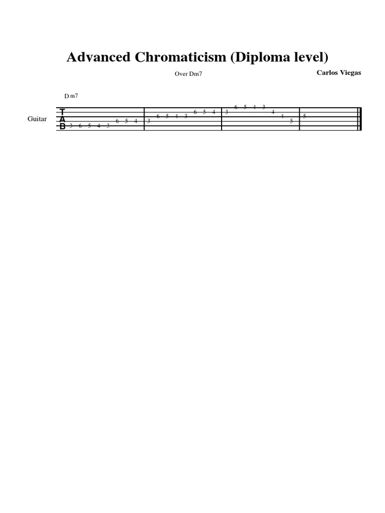 Advanced Chromaticism (Diploma Level) : Guitar | PDF