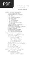 Organizational Behavior- Topics (1)
