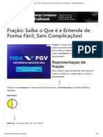 Fração - Saiba o Que É e Entenda de Forma Fácil, Sem Complicações! - Matemática Básica PDF