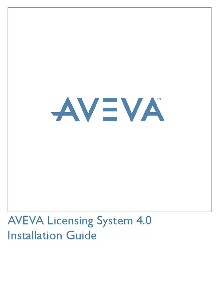 Aveva Licensing System Installation Guide PDF Microsoft Windows