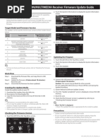 2016 NAVIGATION/MULTIMEDIA Receiver Firmware Update Guide