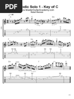 C Melodic Solo 1 PDF