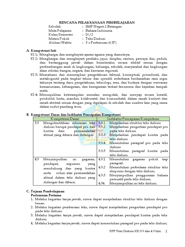 7_RPP Teks Diskusi 3.9 4.9