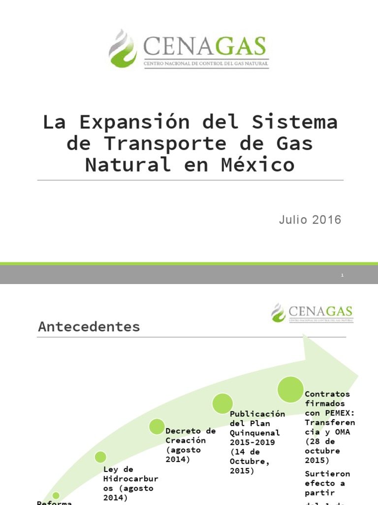 Expansión del Transporte de Gas Natural | PDF | Gas natural licuado ...