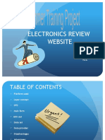 Electronics Review Website: Ishan Jaiswal 0631153007 ICE